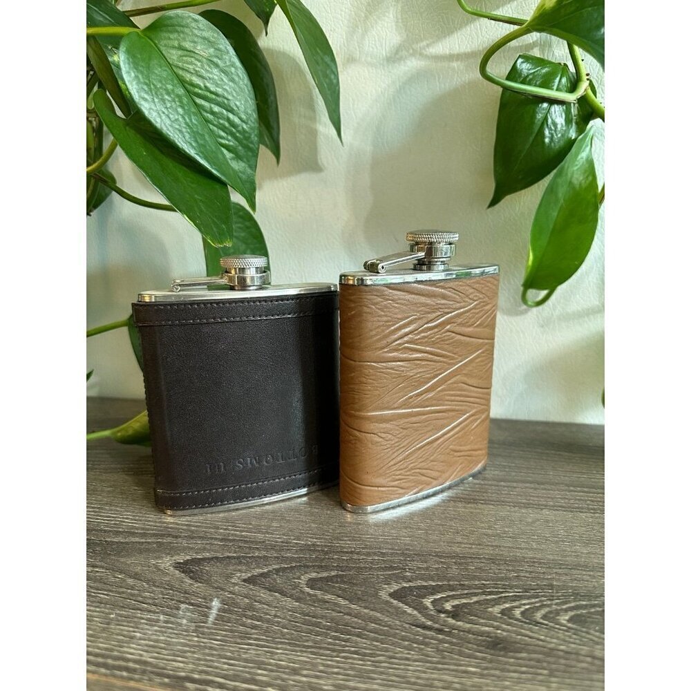 Two piece vintage Flasks